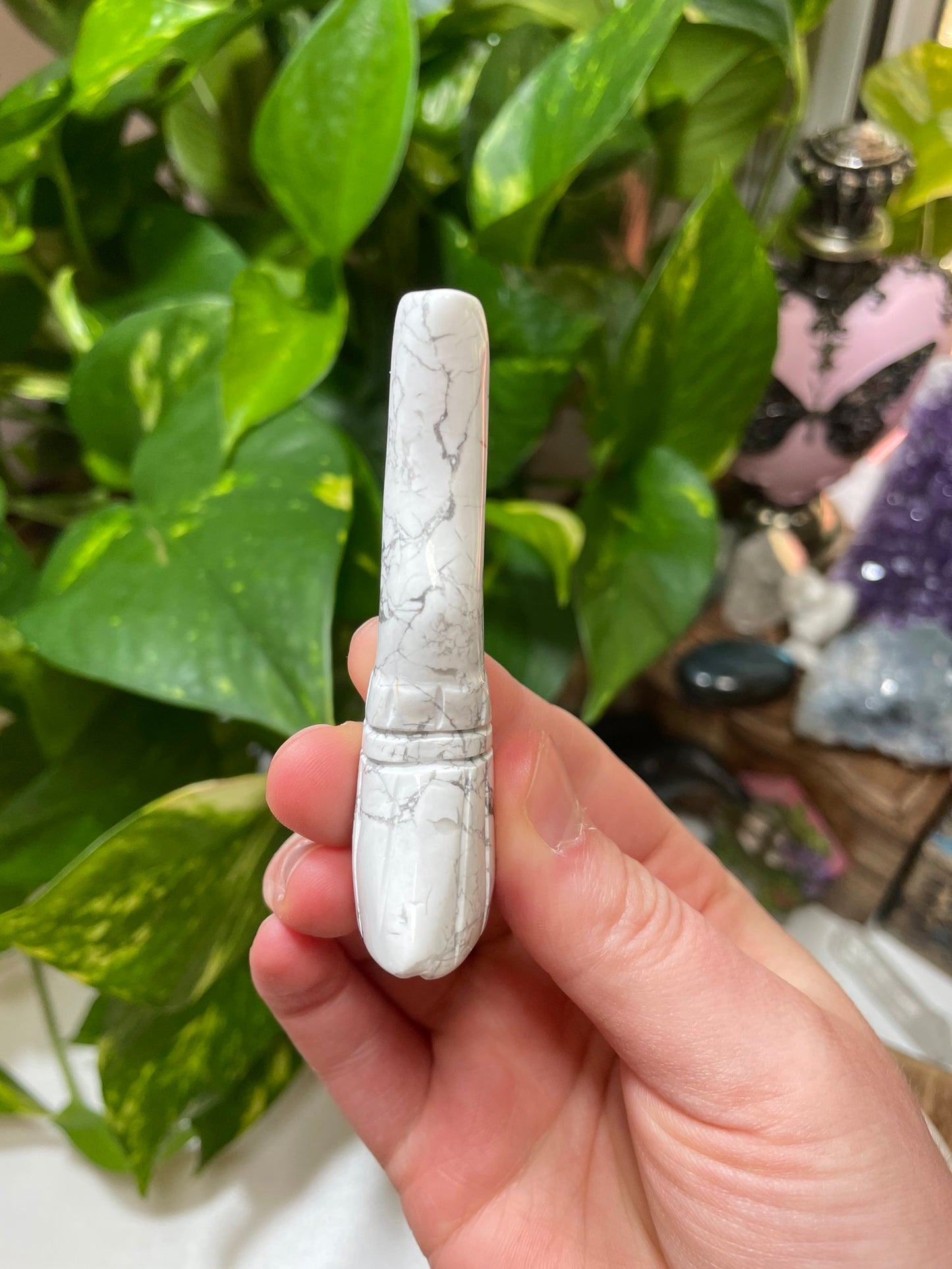 Howlite Witch Broom