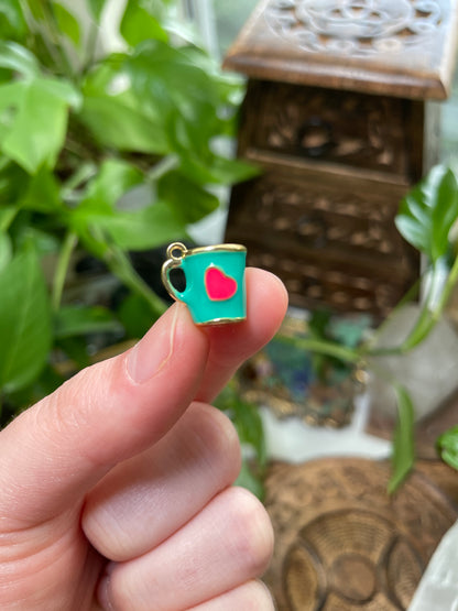 Mini Heart Mug Charm