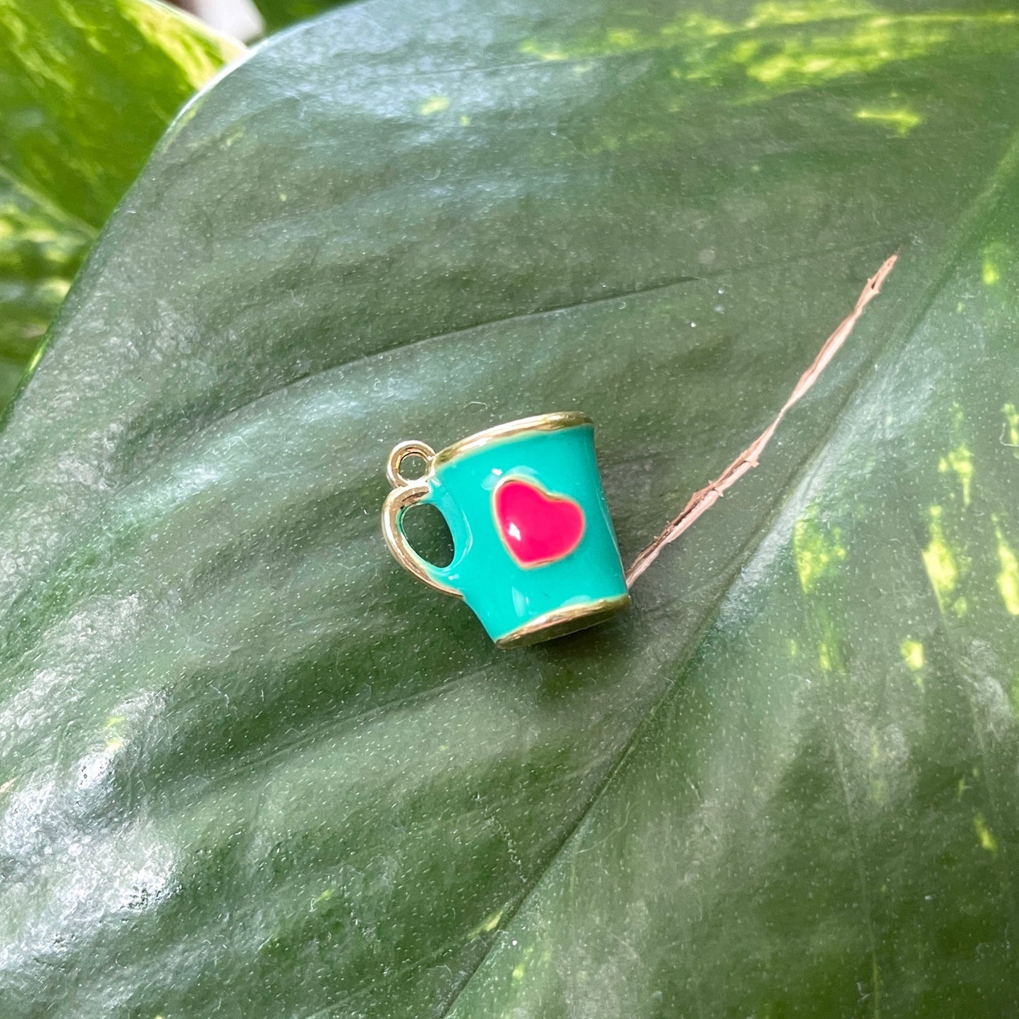 Mini Heart Mug Charm