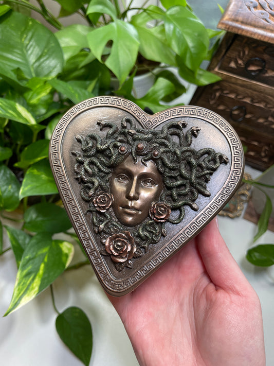 Medusa Heart Shaped Box