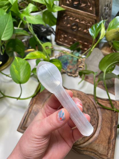 Satin Spar Altar Spoon