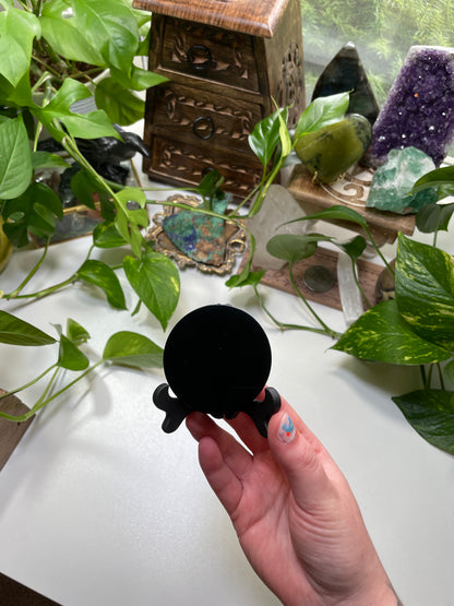 Mini Obsidian Scrying Mirror