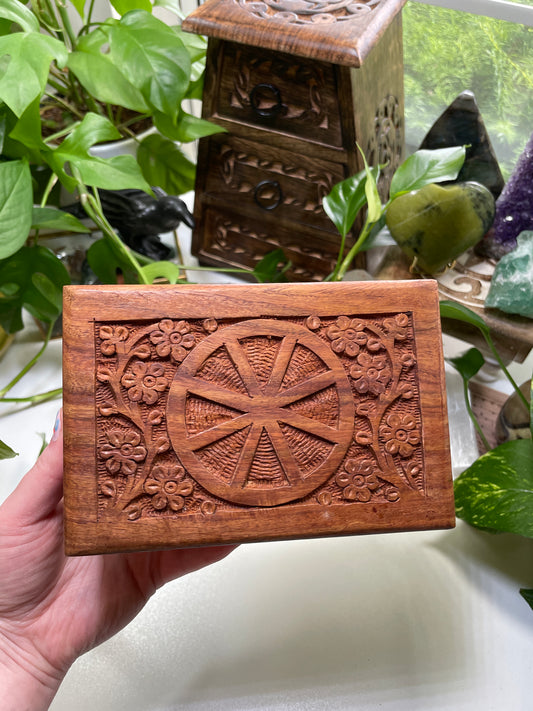 Wheel of the Year Wooden Box