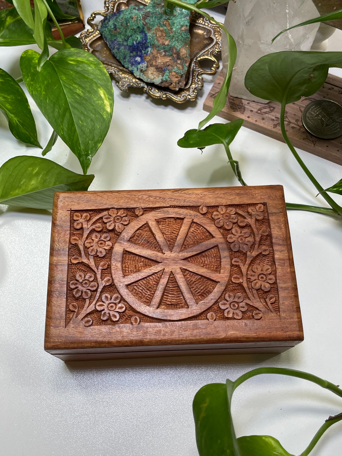 Wheel of the Year Wooden Box