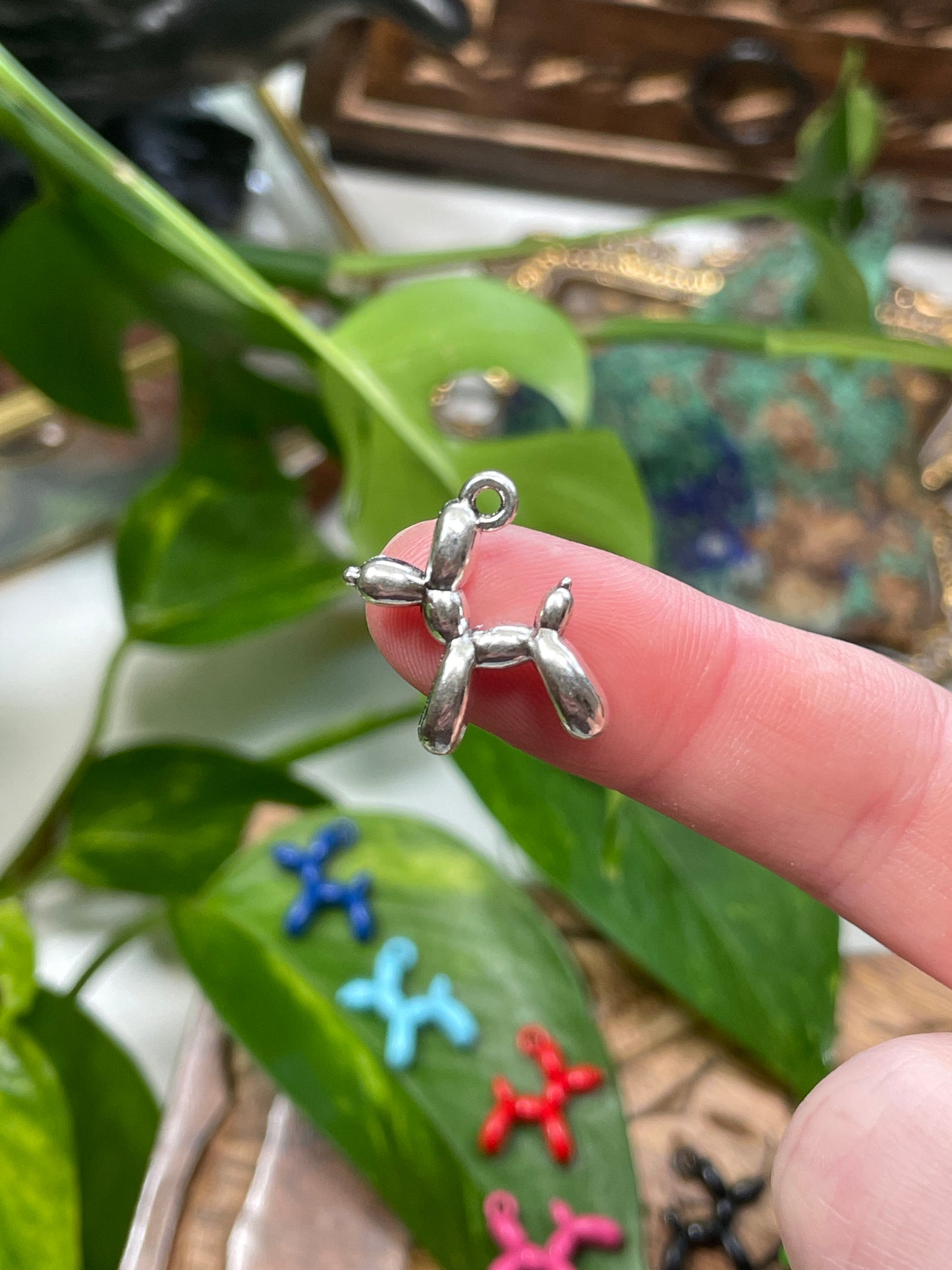 Balloon Dog Metal Charm