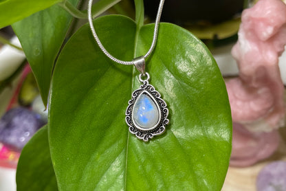 Celestial Priestess Moonstone Necklace