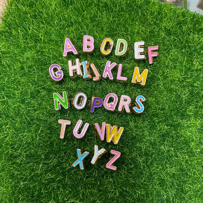 26 Pack of Enamel Letters A-Z (Colorful)