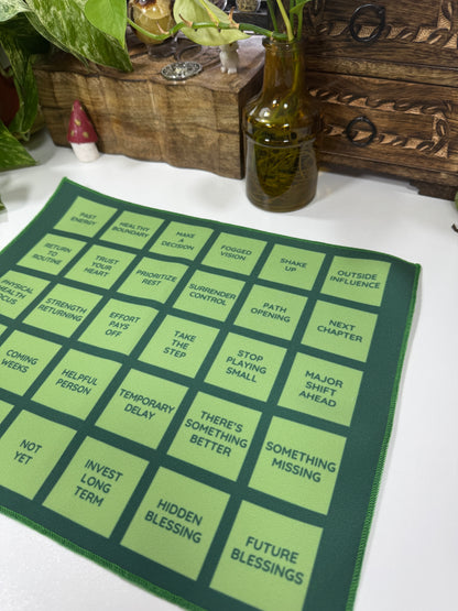 Green Grid Casting Cloth