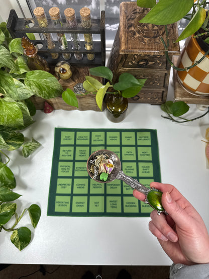 Green Grid Casting Cloth