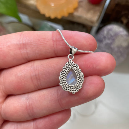 Celestial Priestess Moonstone Necklace