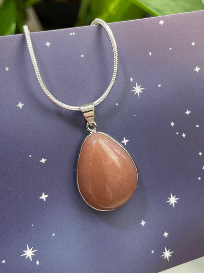 Solar Goddess Sunstone Necklace