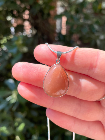 Solar Goddess Sunstone Necklace