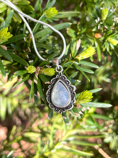 Celestial Priestess Moonstone Necklace