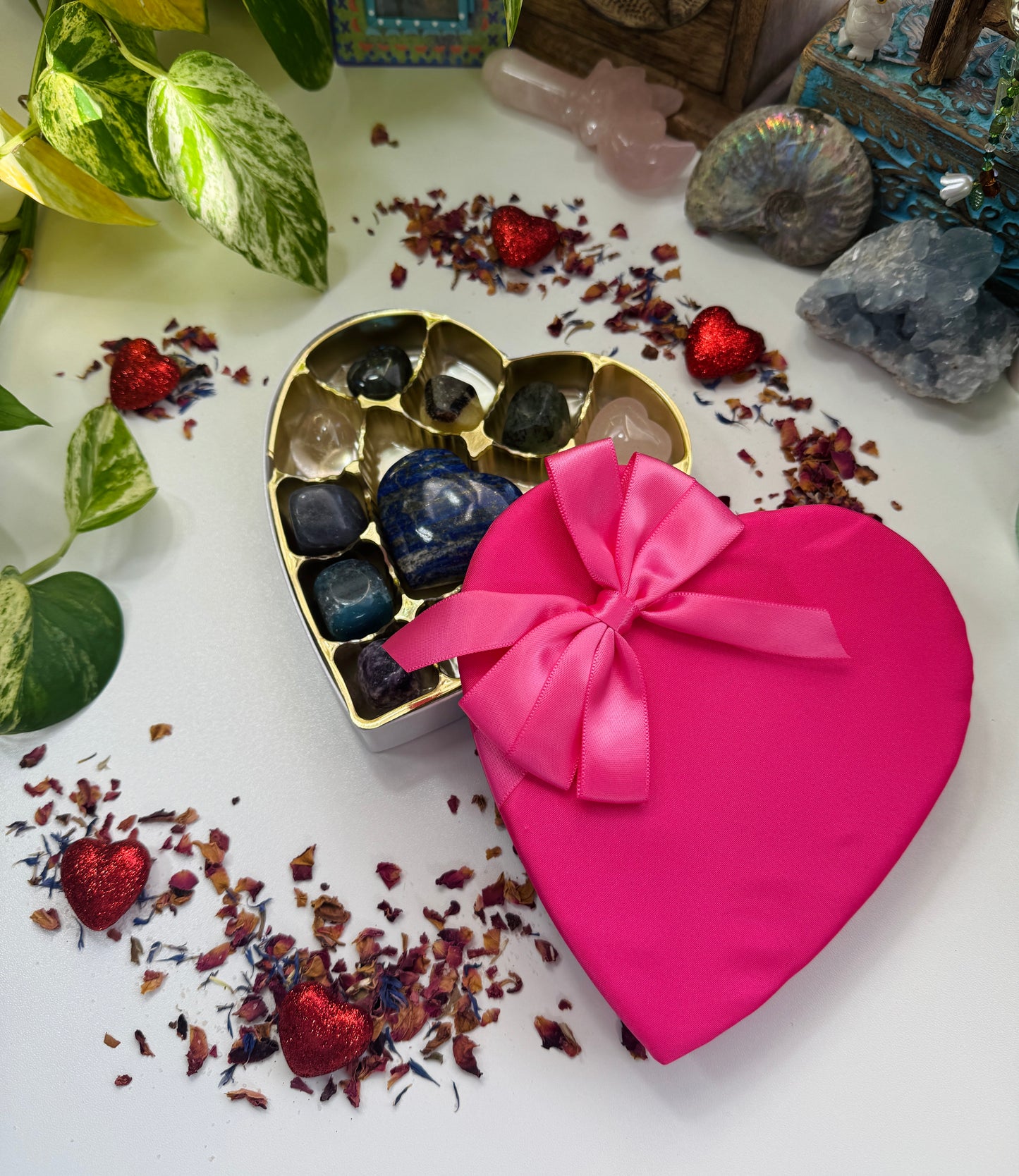 Sacred Heart Crystal Collection – Valentine’s Day Gift & Self-Love Ritual Box