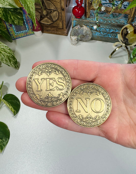 Yes No Divination Coin (Bronze)