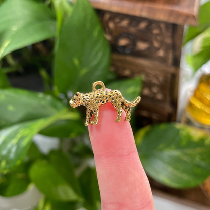 Gold Leopard Charm