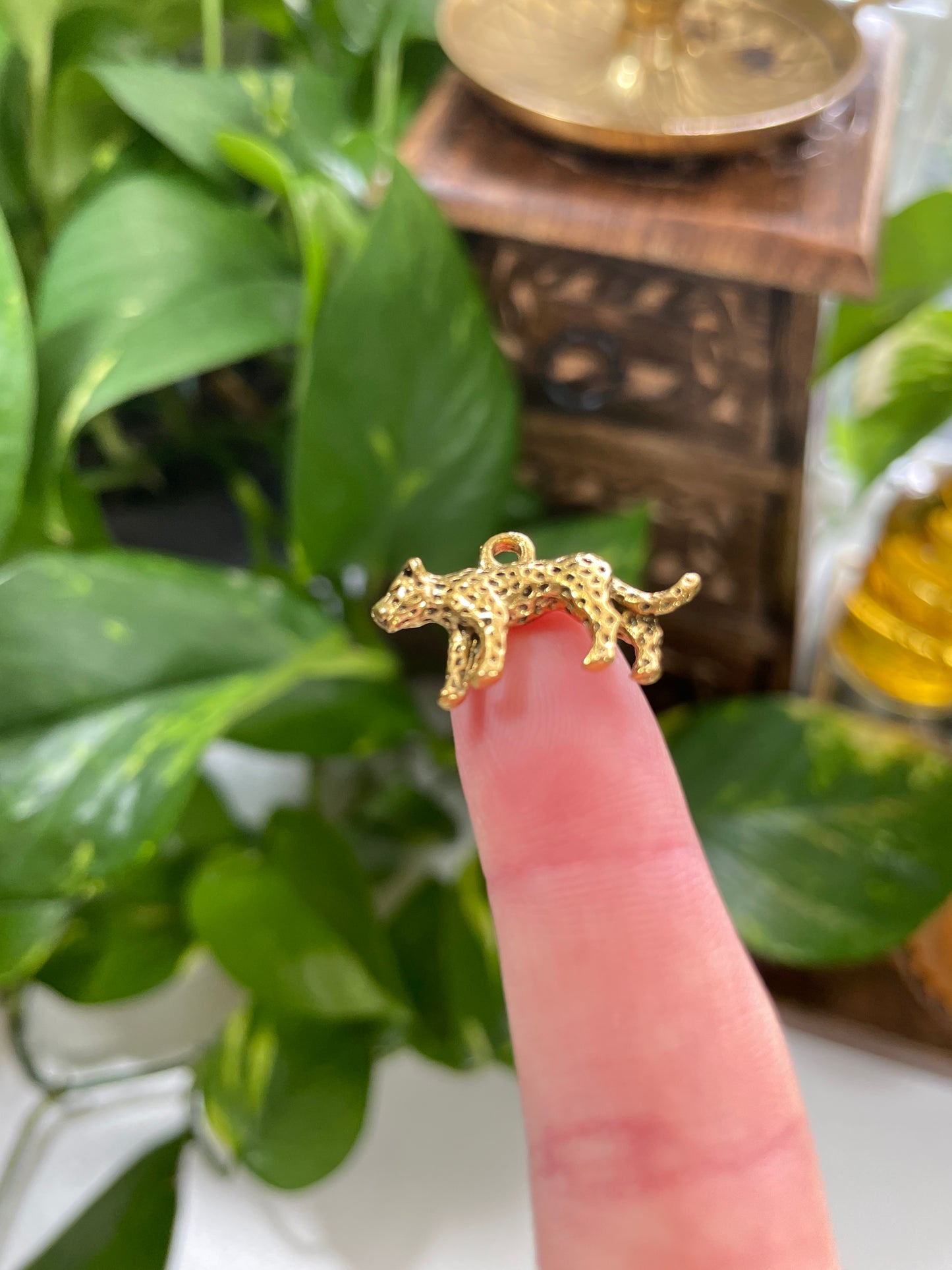 Gold Leopard Charm