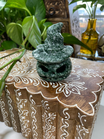 Tree Agate Halloween Pumpkin