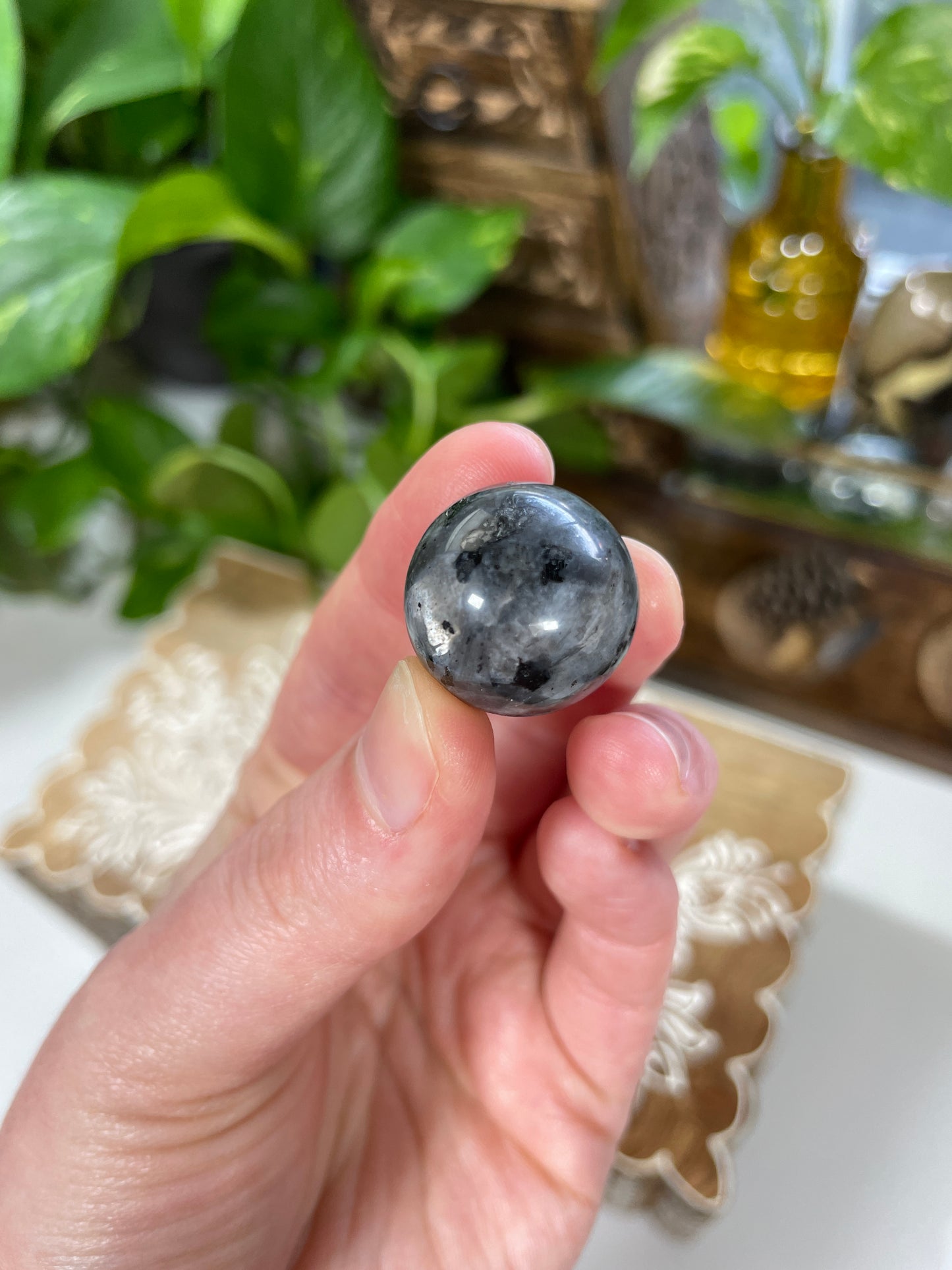 Larvikite Mini Sphere