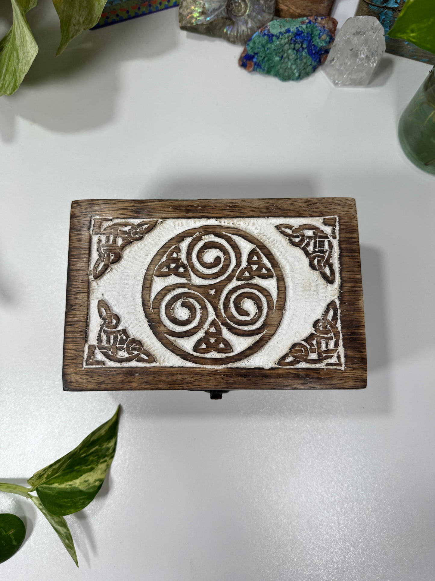 Celtic Druid Wooden Chest