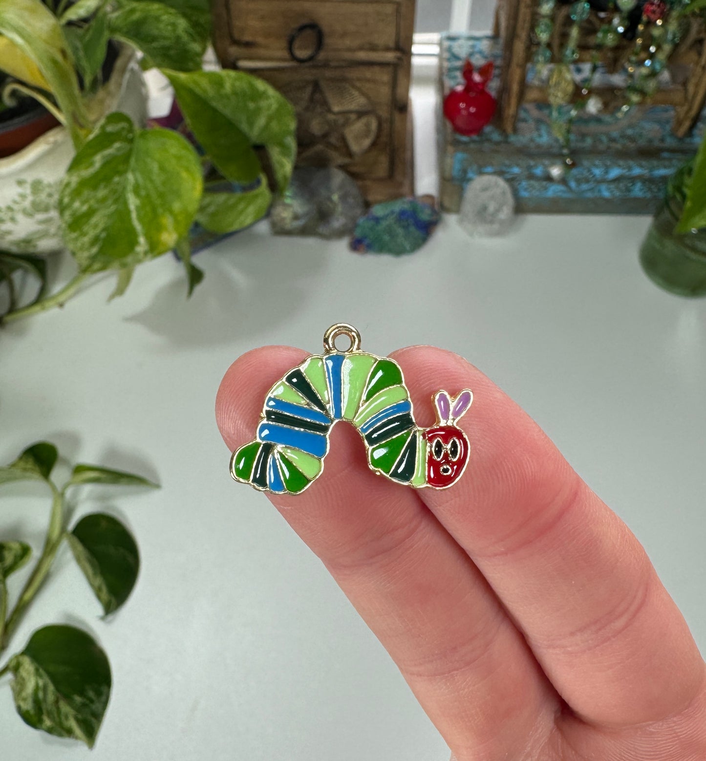 Caterpillar Charm