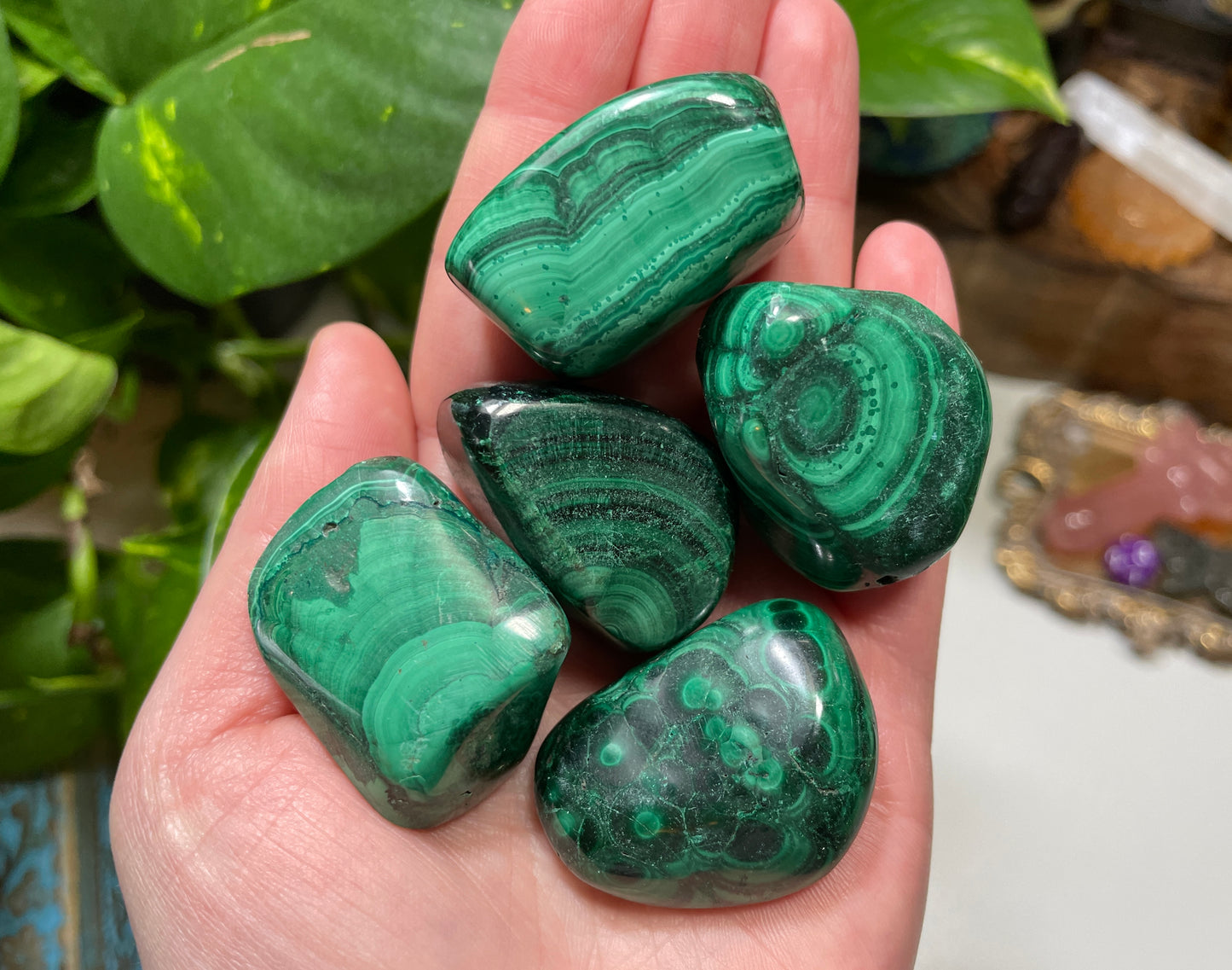 Large Malachite Tumbles