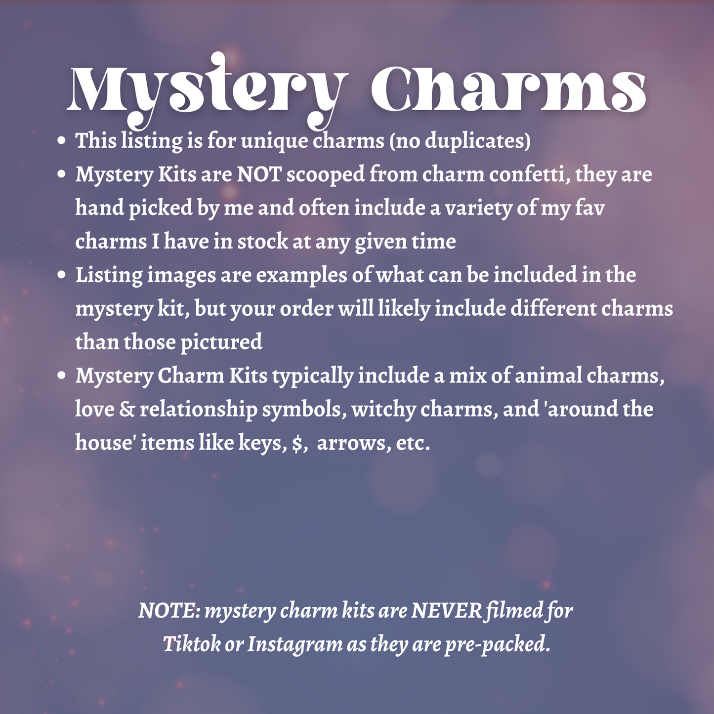 100 Charm Kit (Mystery Charms)