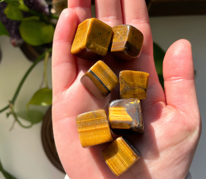 Tigers Eye Mini Irregular Cube