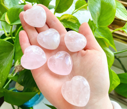 Rose Quartz 1" Heart