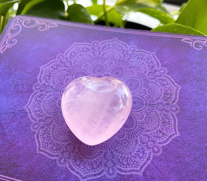 Rose Quartz 1" Heart