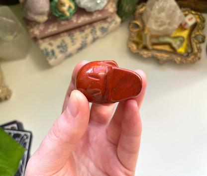 Red Jasper Skull