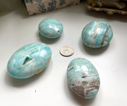 Blue Aragonite Palm