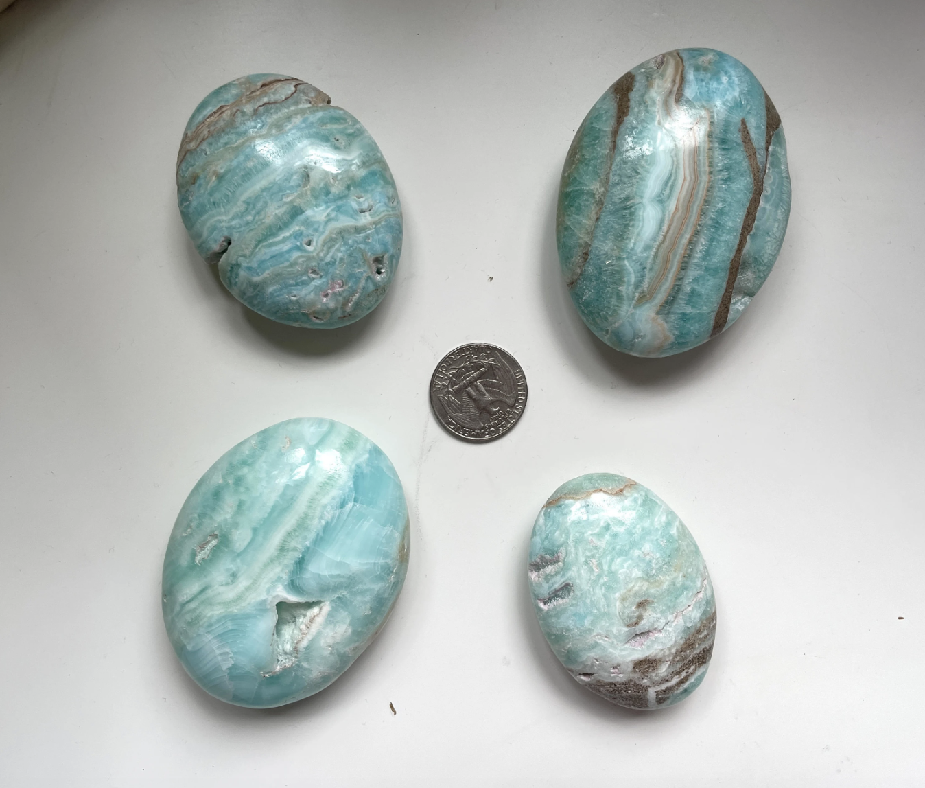 Blue Aragonite Palm