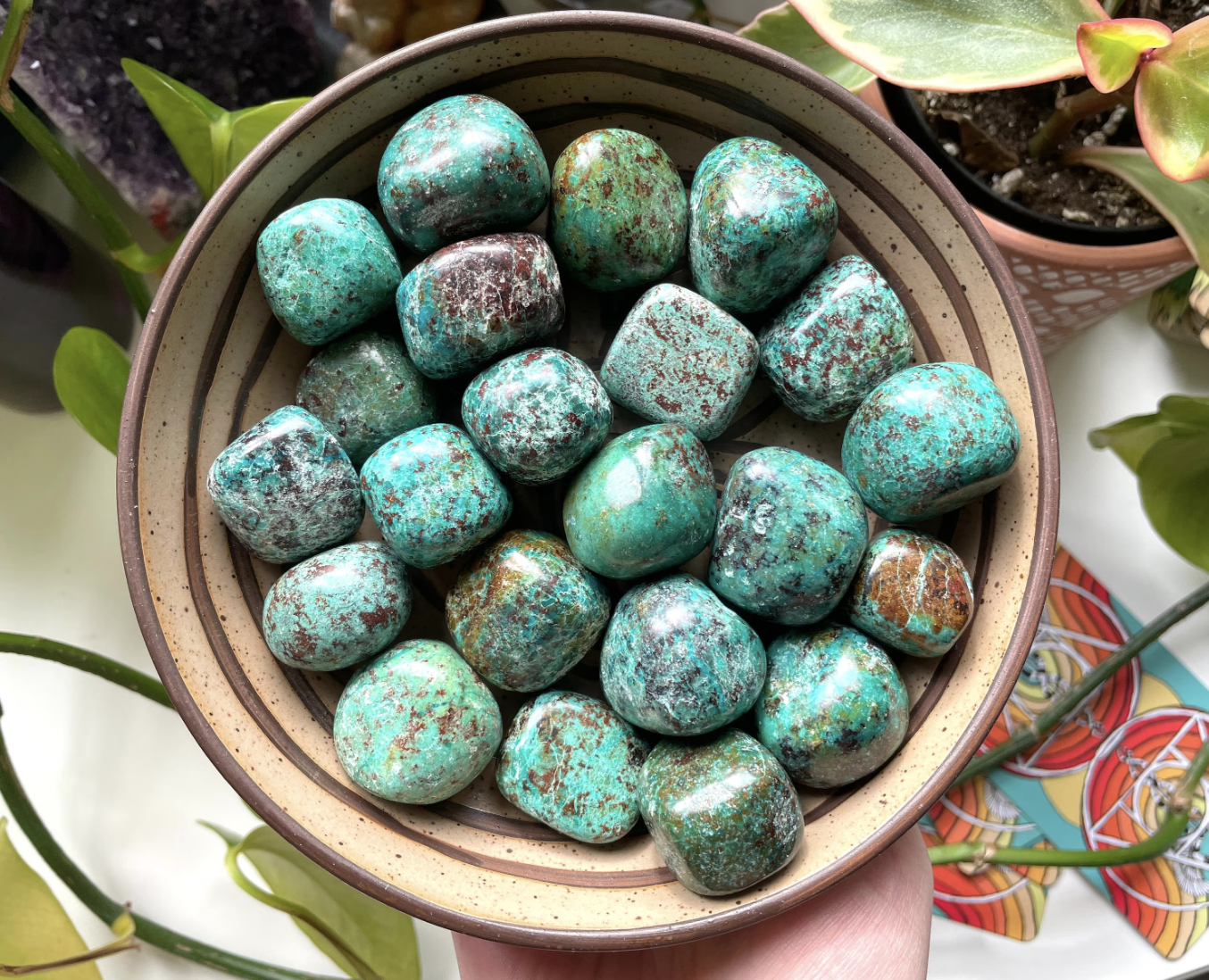 Chrysocolla Crystal Tumble