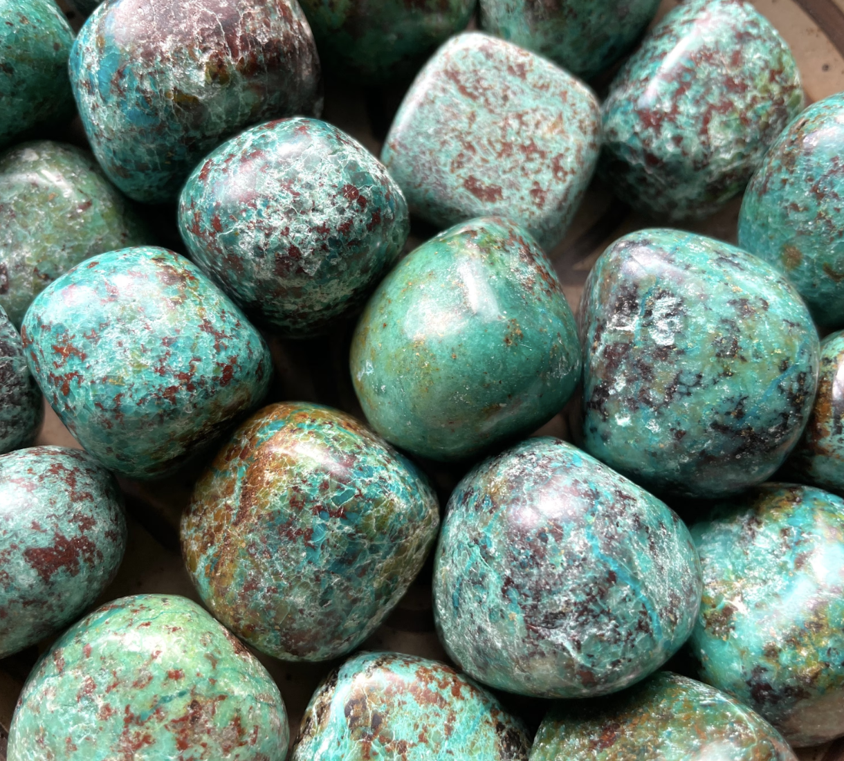 Chrysocolla Crystal Tumble