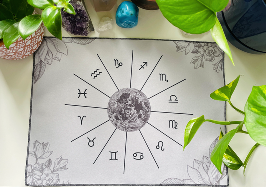 Grey Astrology Casting Cloth