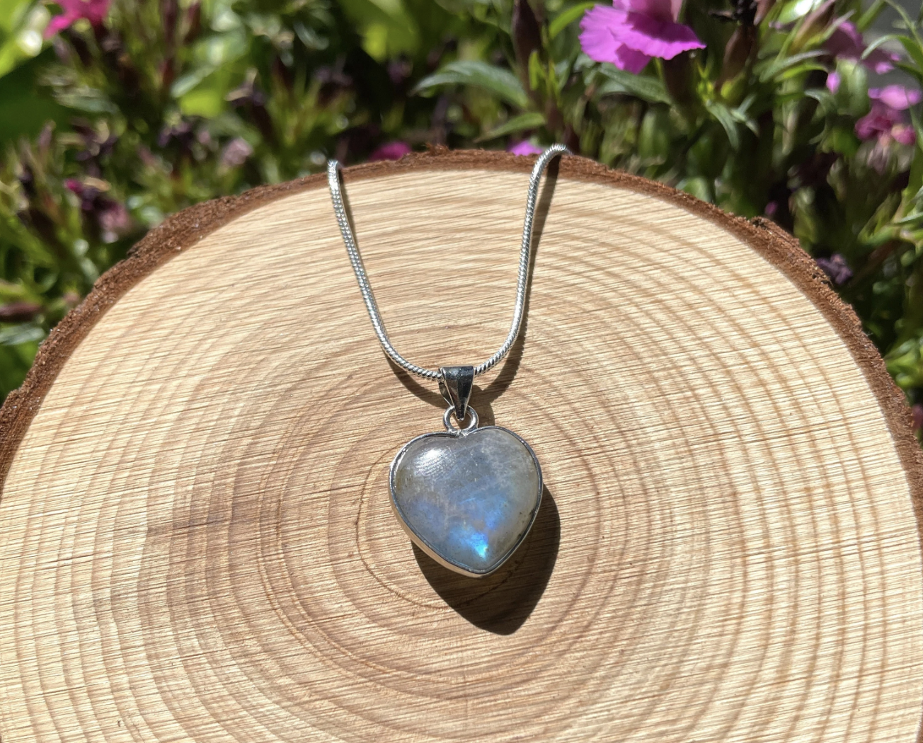 Labradorite Heart Necklace