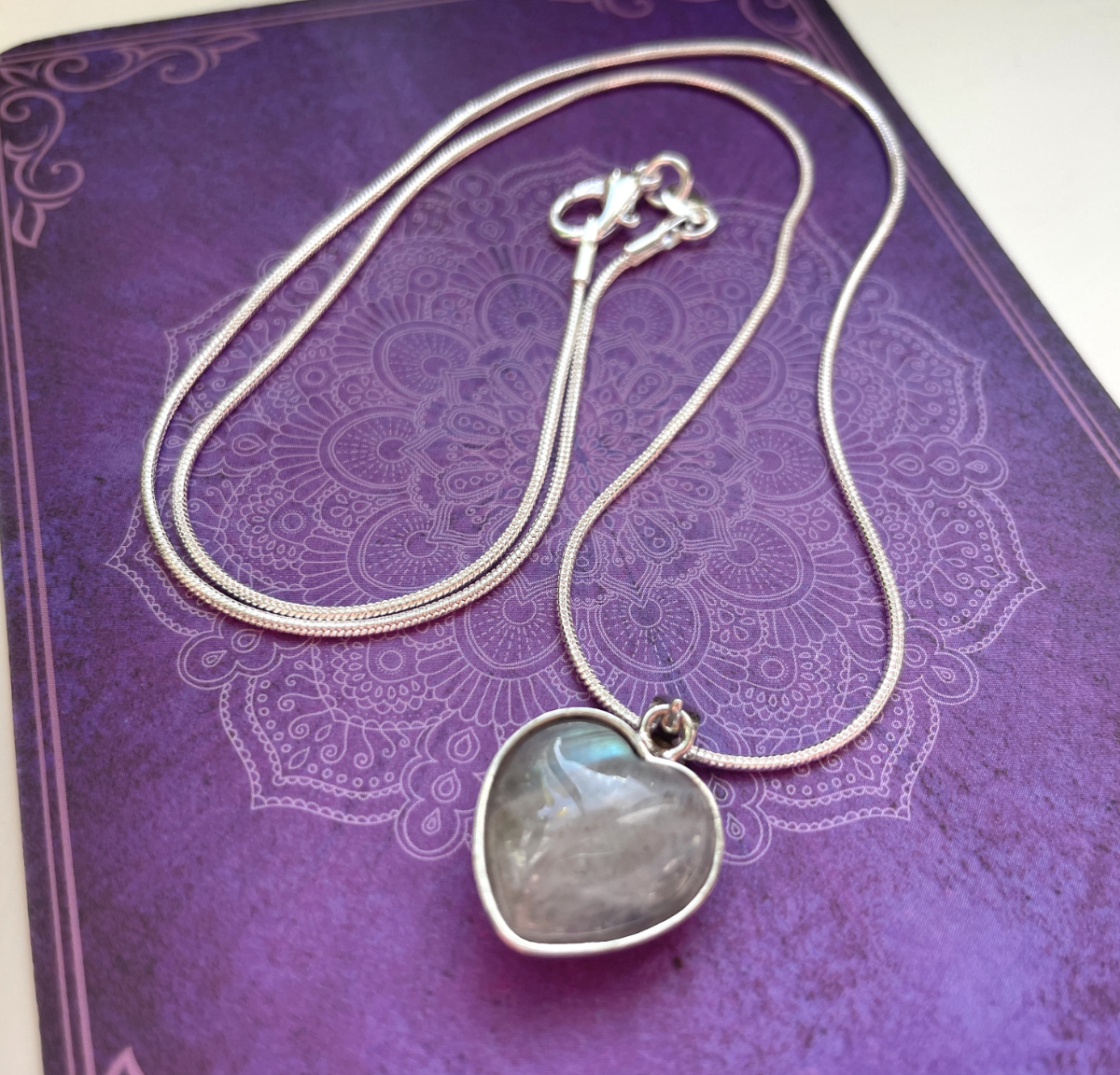 Labradorite Heart Necklace