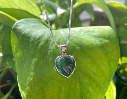 Green Aventurine Heart Necklace