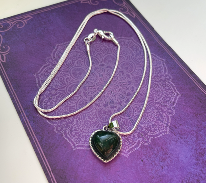 Green Aventurine Heart Necklace