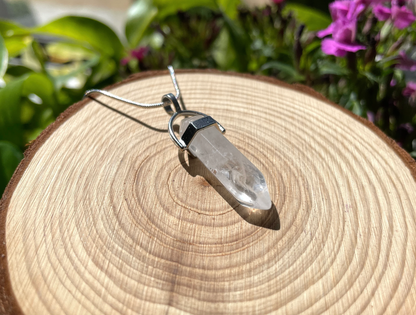 Clear Quartz Point Necklace