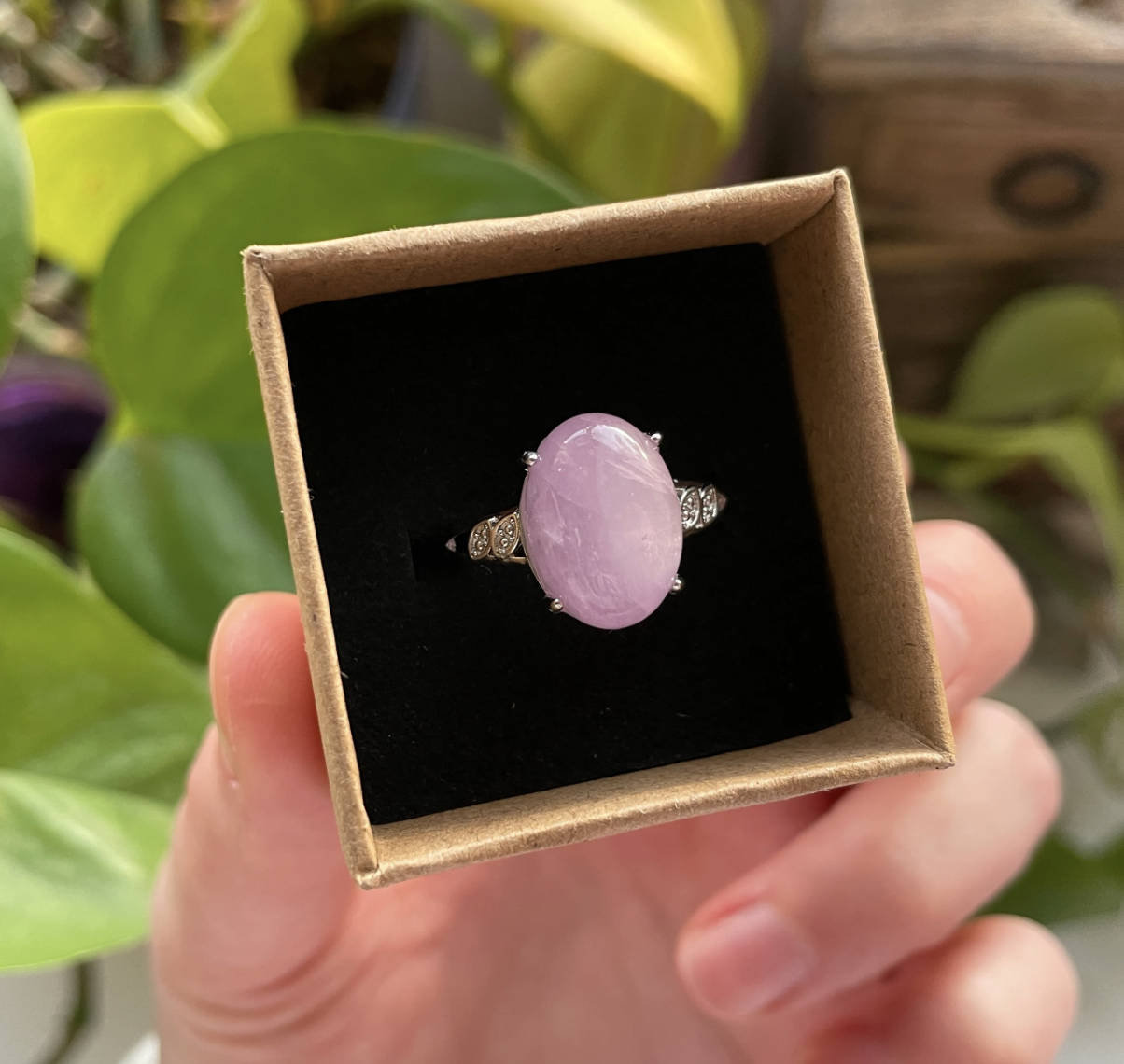 Kunzite Statement Ring