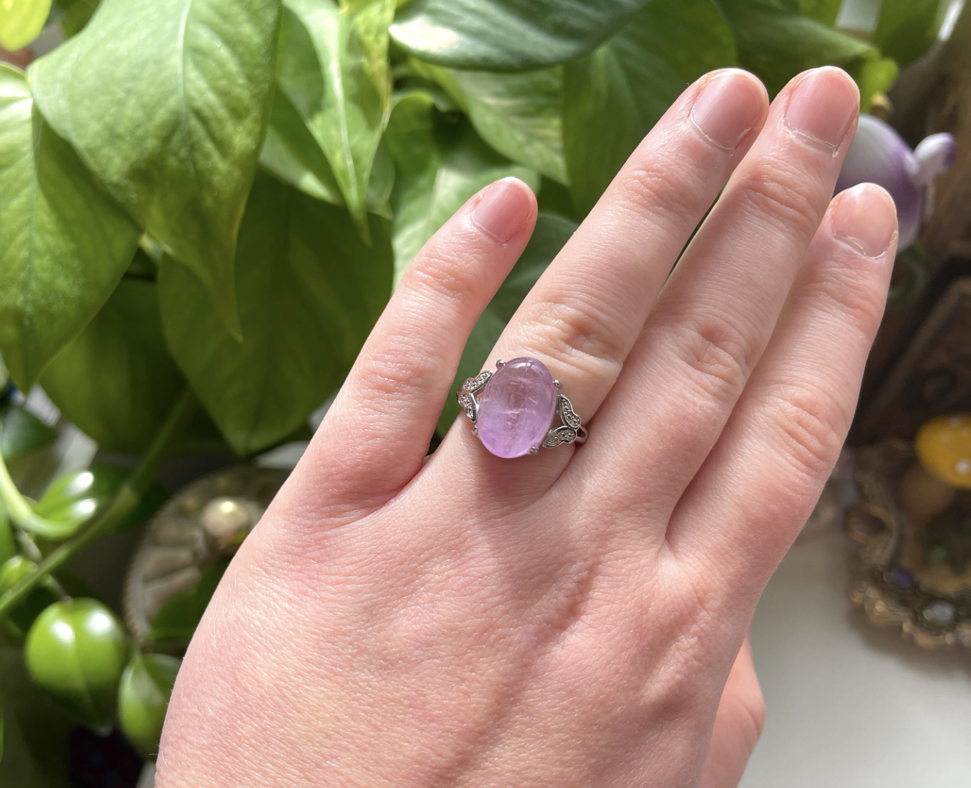 Kunzite Statement Ring