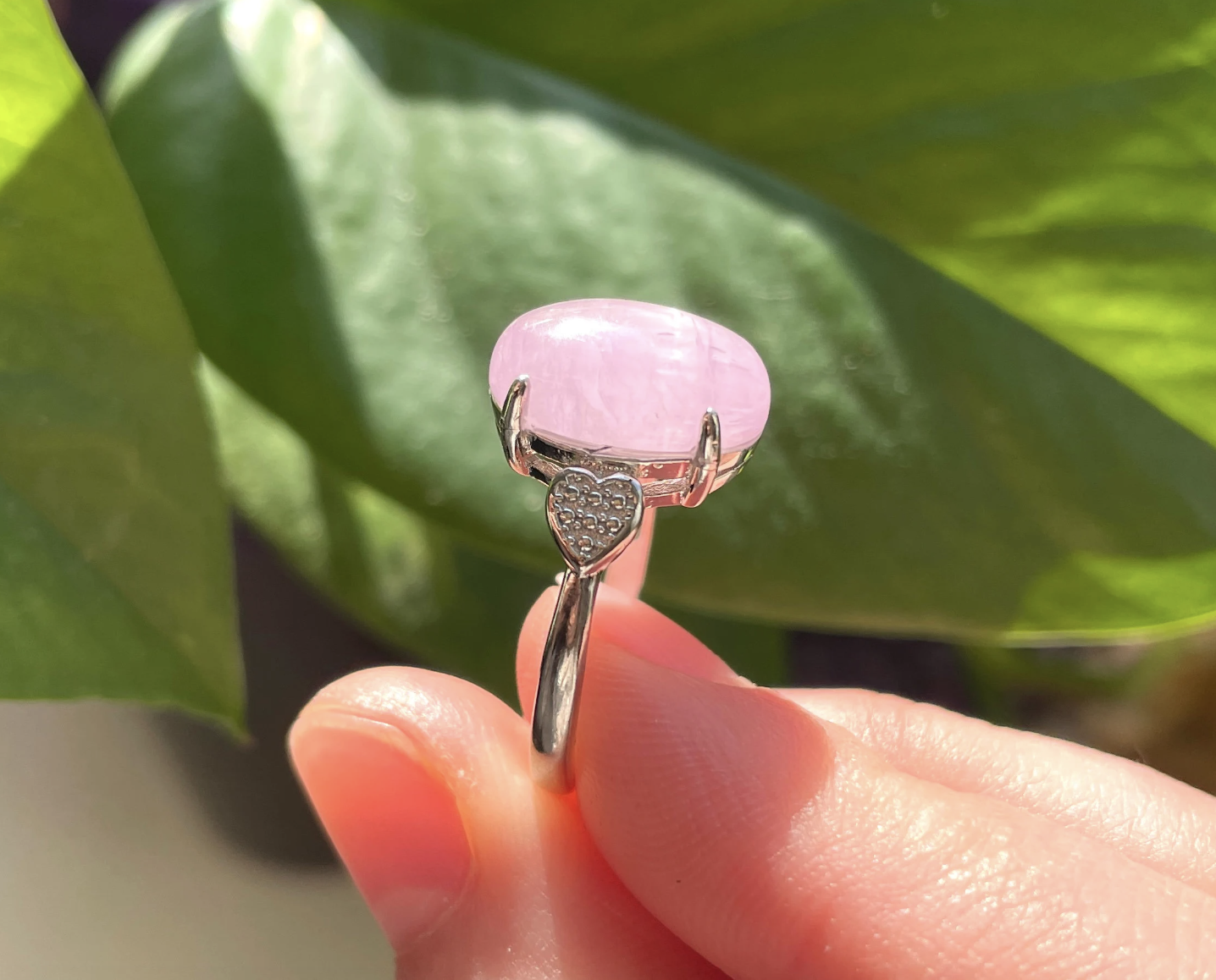 Kunzite Statement Ring