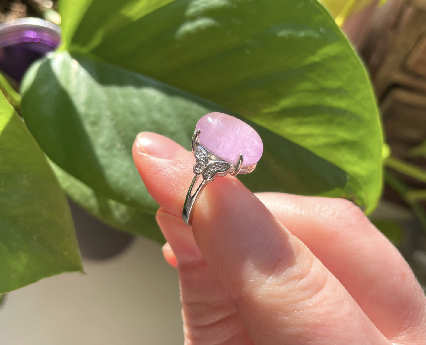 Kunzite Statement Ring