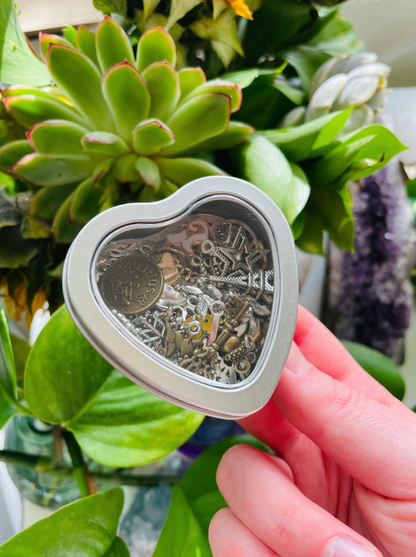 Mystery Charm Scoop in Heart Tin