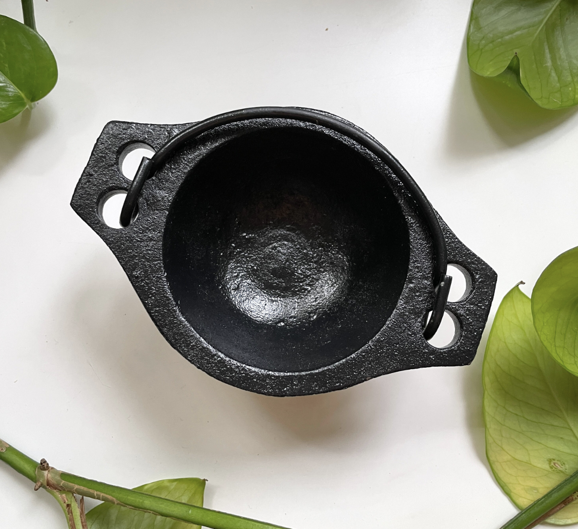 Pentacle Cast Iron Mini Cauldron