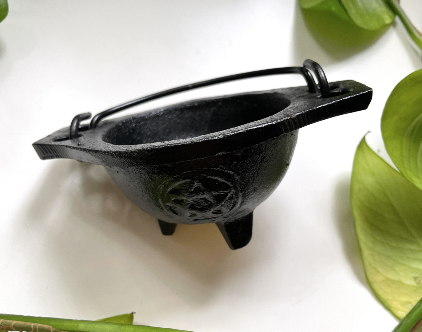 Pentacle Cast Iron Mini Cauldron