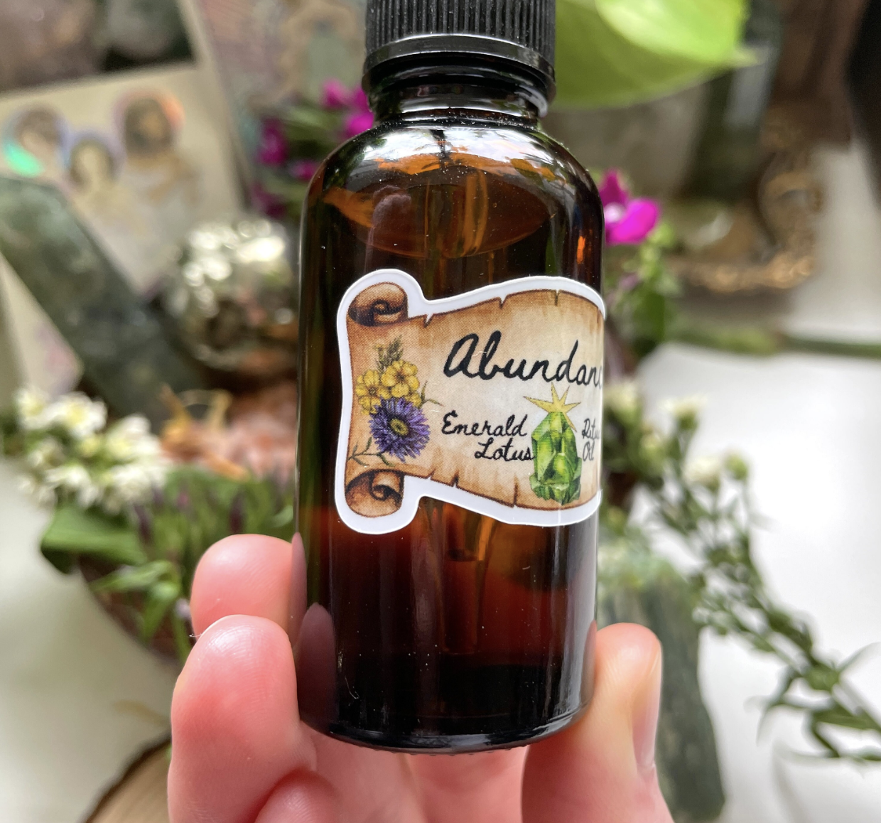 Abundance Ritual Oil (made by emerald lotus)