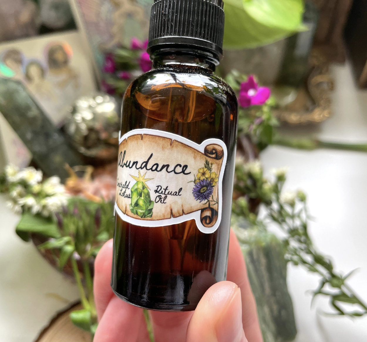 Abundance Ritual Oil (made by emerald lotus)